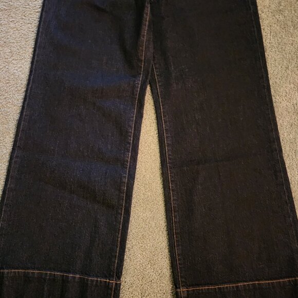NEW HABITUAL GIRL cowgirl wide leg jeans in dark wash - Picture 7 of 7